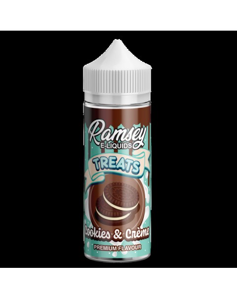 Ramsey E-Liquids Treats Cookies Cream 0mg 100ml Short Fill E-Liquid