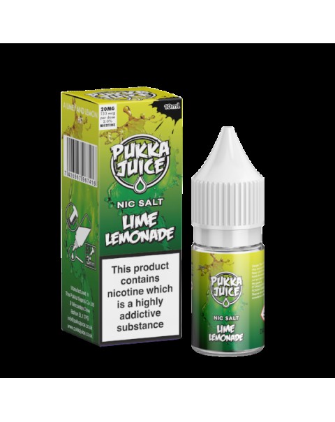 Lime Lemonade Nic Salt by Pukka Juice 10ml