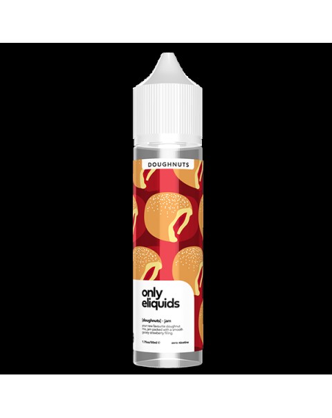 Only E-Liquids Doughnuts: Jam 0mg 50ml Short Fill E-Liquid