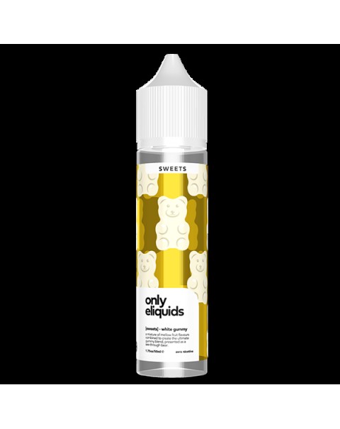 Only E-Liquids Sweets: White Gummies 0mg 50ml Short Fill E-Liquid