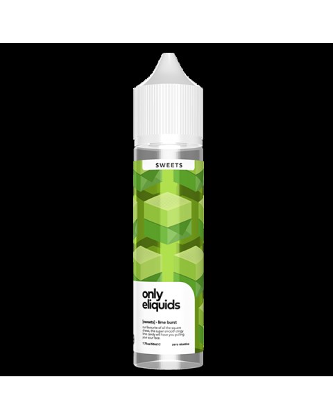 Only E-Liquids Sweets: Lime Burst 0mg 50ml Short Fill E-Liquid