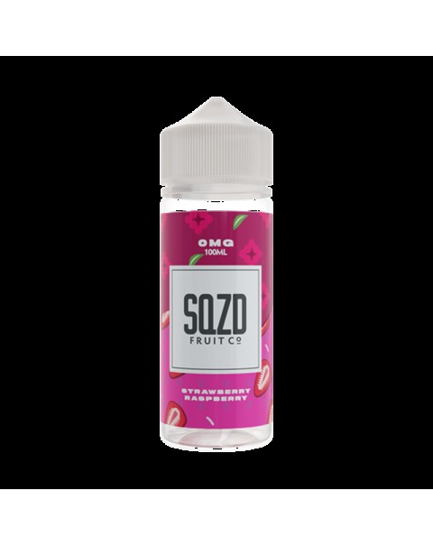 SQZD Strawberry Raspberry 0mg 100ml Short Fill E-Liquid