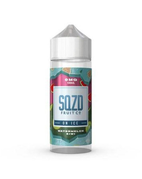 SQZD on Ice: Watermelon Kiwi 0mg 100ml Short Fill E-Liquid