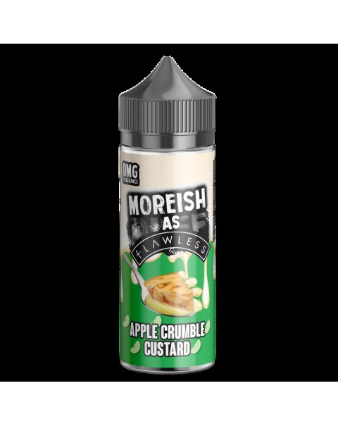 Moreish as Flawless Apple Crumble 0mg 100ml Short Fill E-Liquid