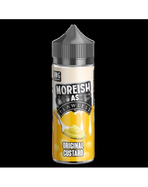 Moreish as Flawless Original Custard 0mg 100ml Short Fill E-Liquid