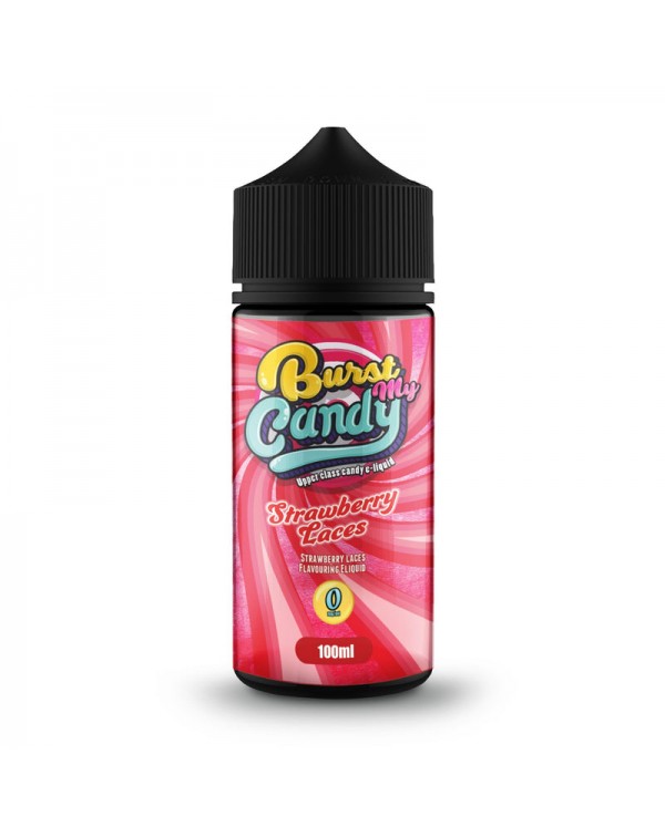 Burst My Candy Strawberry Laces 0mg 100ml Short Fi...