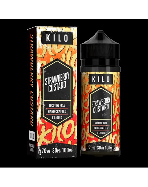 Kilo New Series: Strawberry Custard 0mg 100ml Short Fill E-Liquid