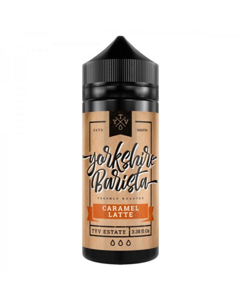 The Yorkshire Vaper Yorkshire Barista: Caramel Latte 0mg 100ml Short Fill E-Liquid