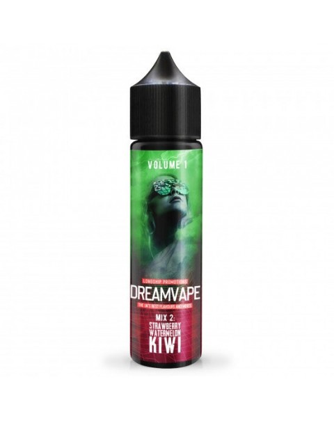 Dreamvape Mix 2 - Strawberry Watermelon Kiwi 0mg 50ml Short Fill E-Liquid