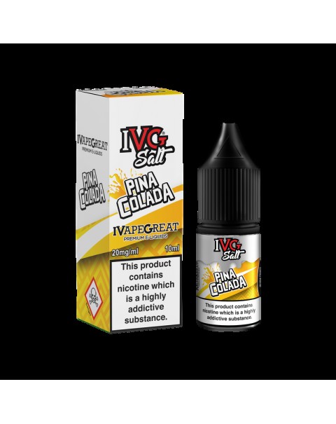 IVG Salt Pina Colada 10ml TPD Compliant E-liquid (Juicy Range)