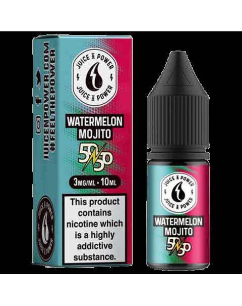 Juice N' Power 50:50 Watermelon Mojito 10ml E-Liquid