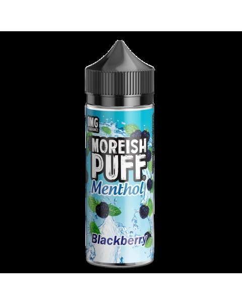Moreish Puff Menthol Blackberry 0mg 100ml Short Fill E-Liquid