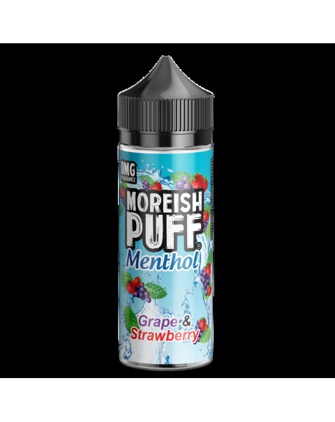 Moreish Puff Menthol Grape & Strawberry 0mg 100ml Short Fill E-Liquid