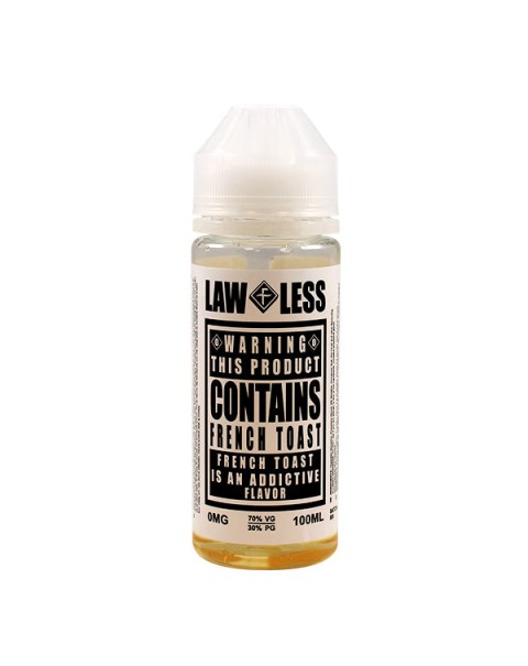 Flawless Law Less: French Toast E-liquid  100ml Short Fill