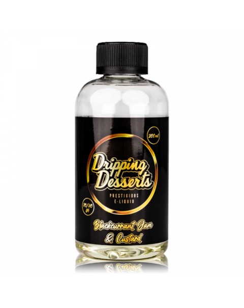 Dripping Desserts Blackcurrant Jam & Custard 0mg 200ml Short Fill E-Liquid