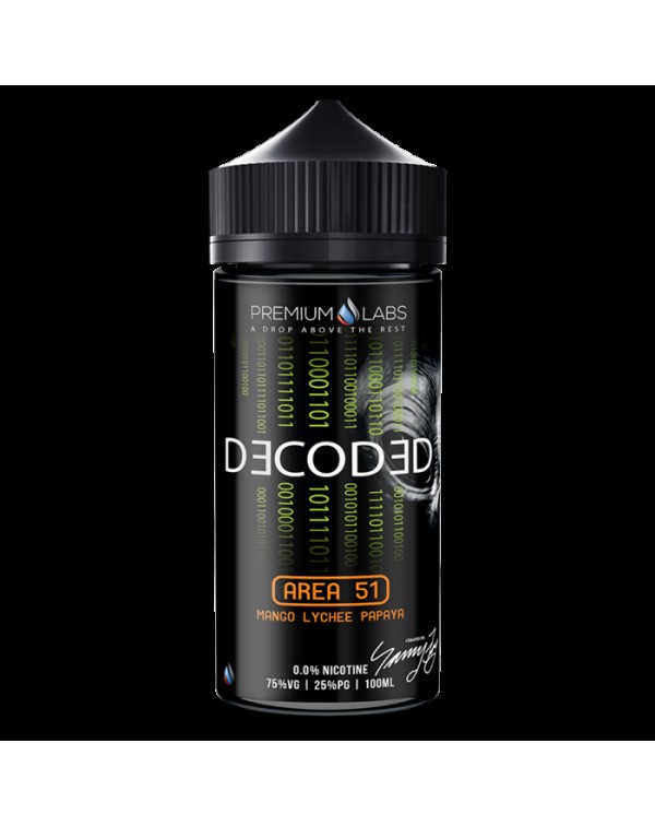 Premium Labs Decoded: Area 51 E-liquid 100ml Short...