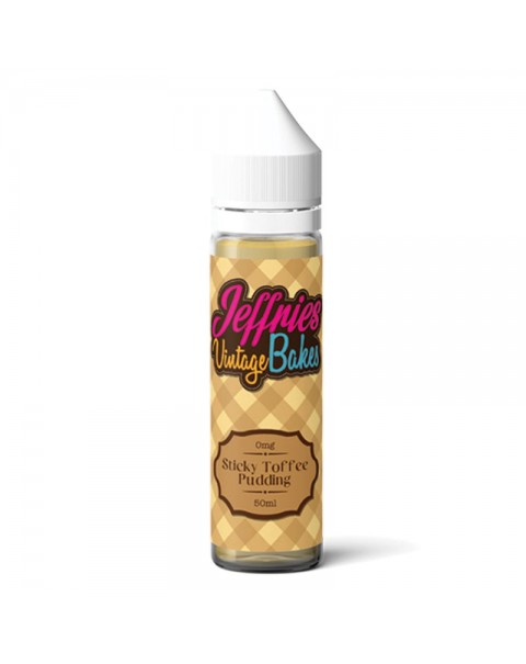 Jeffries Vintage Vapes Sticky Toffee Pudding E-liquid 50ml Short Fill