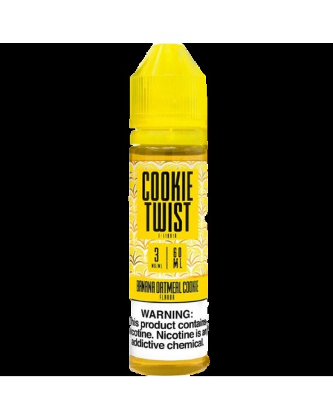 Twist E-Liquid Cookie Twist: Banana Oatmeal Cookie E-liquid 50ml Short Fill