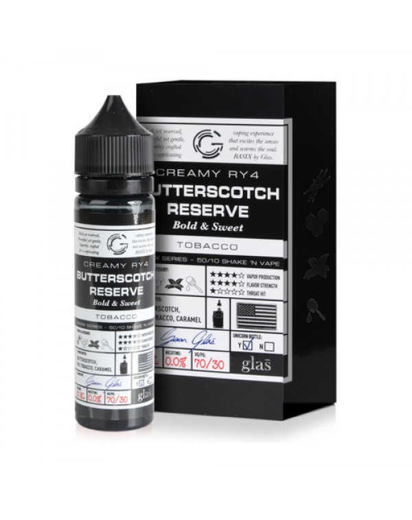 Glas Butterscotch Reserve E-liquid 50ml Short Fill