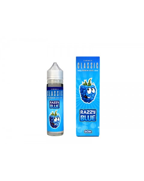 Classic Premium Juice Razzy Blue E-Liquid 60ml Short Fill