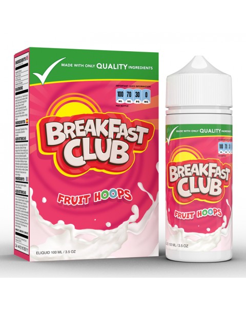 Breakfast Club Fruit Hoops 0mg 100ml Short Fill E-Liquid