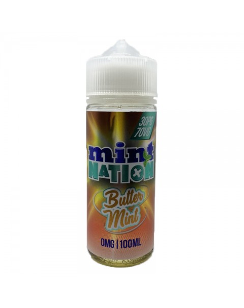 Butter Mint By Mint Nation E-Liquid 0mg Shortfill 100ml