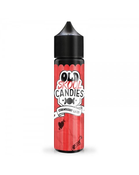 Old Skool Candies: Strawberry Laces 0mg 50ml Short Fill E-Liquid