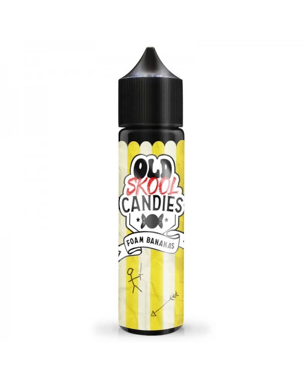 Old Skool Candies: Foam Bananas 0mg 50ml Short Fil...