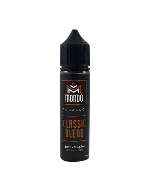 Mondo Tobacco: Classic Blend 0mg 50ml Short Fill E-Liquid