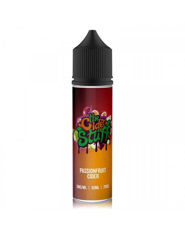 The Cider Stuff Passionfruit Cider 0mg 50ml Short ...