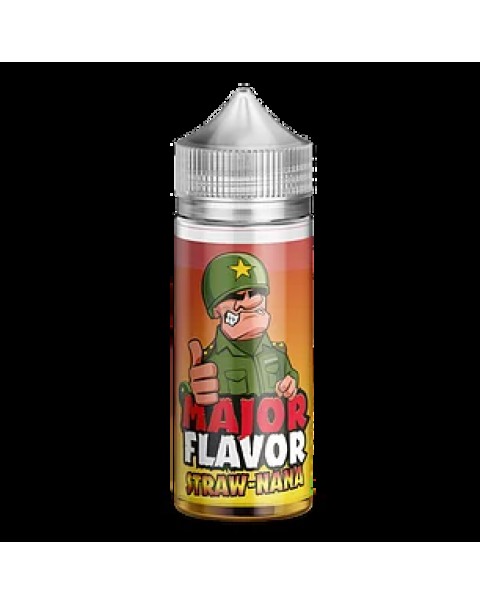 Major Flavour Straw-nana 0mg 100ml Short Fill E-Liquid