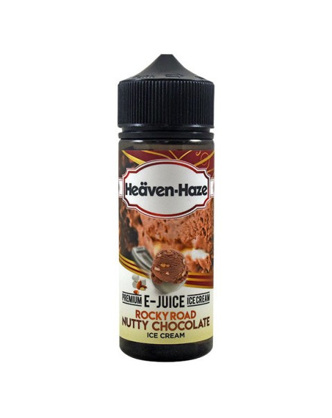 Heaven Haze Rocky Road Nutty Chocolate 0mg 100ml Short Fill E-Liquid