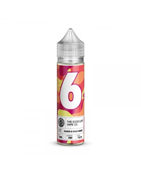 The Good Life Vape Co. No. 6 Mango & Peach Sorbet 0mg 50ml Short Fill E-Liquid