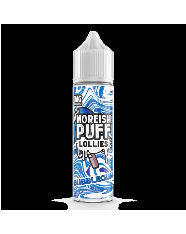 Moreish Puff Lollies Bubblegum 0mg 50ml Short Fill...