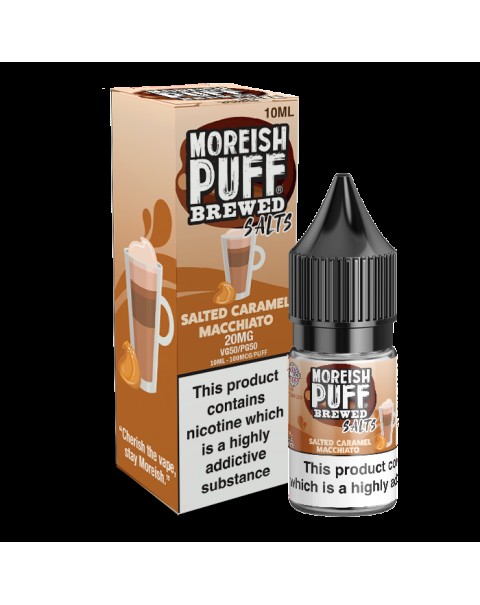 Moreish Puff Salts Salted Caramel Macchiato 10ml Nic Salt