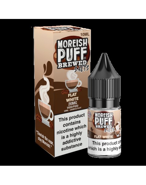 Moreish Puff Salts Flat White 10ml Nic Salt