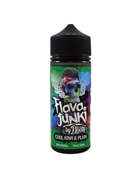 Doozy Vape Flava Junki: Cool Kiwi Plum 0mg 100ml Short Fill E-Liquid