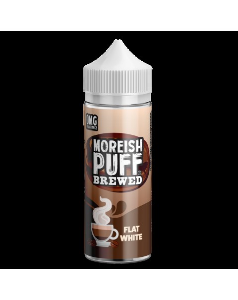 Moreish Puff Brewed Flat White 0mg 100ml Short Fill E-Liquid