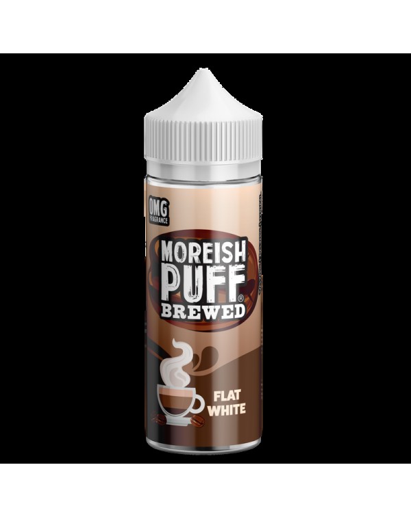 Moreish Puff Brewed Flat White 0mg 100ml Short Fil...