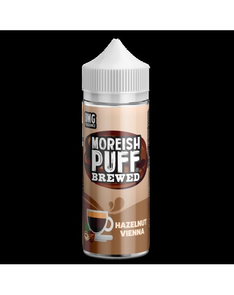 Moreish Puff Brewed Hazelnut Vienna 0mg 100ml Short Fill E-Liquid