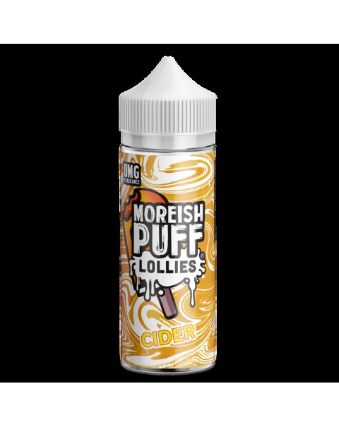 Moreish Puff Lollies Cider 0mg 100ml Short Fill E-Liquid