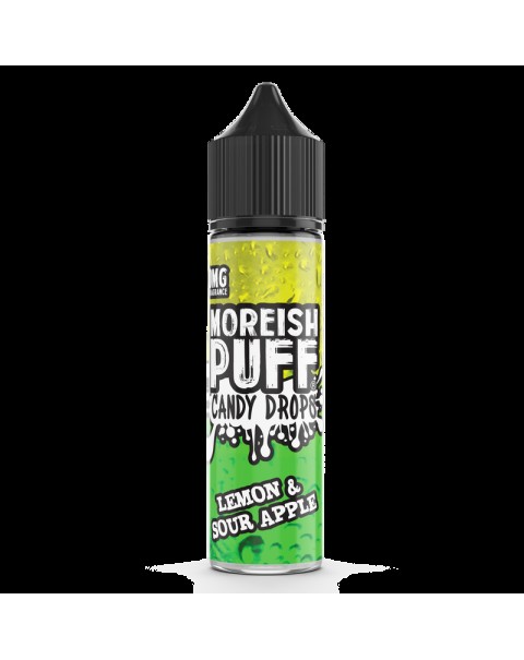 Moreish Puff Candy Drops Lemon & Sour Apple 0mg 50ml Short Fill E-Liquid