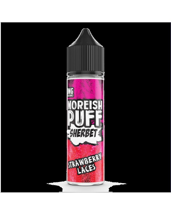 Moreish Puff Sherbet Strawberry Laces 0mg 50ml Sho...