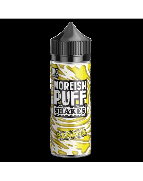 Moreish Puff Shakes Banana 0mg 100ml Short Fill E-Liquid