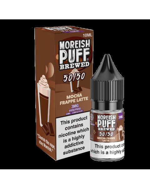 Moreish Puff Brewed 50/50: Mocha Frappe Latte 10ml E-Liquid