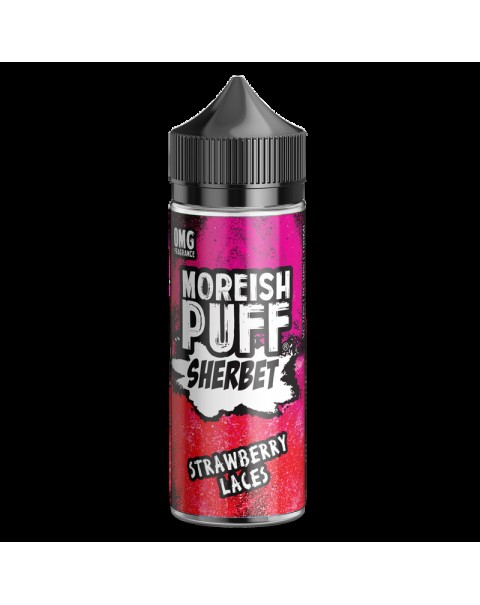 Moreish Puff Sherbet Strawberry Laces 0mg 100ml Short Fill E-Liquid