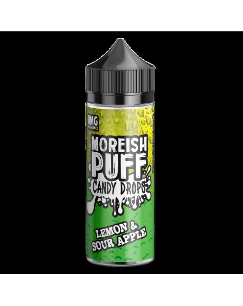 Moreish Puff Candy Drops Lemon & Sour Apple 0mg 100ml Short Fill E-Liquid