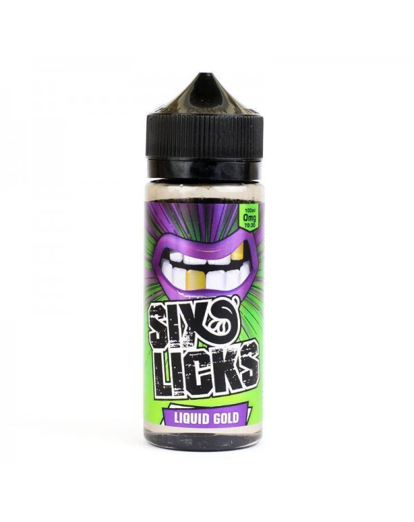 Six Licks Liquid Gold E-Liquid 100ml Short Fill