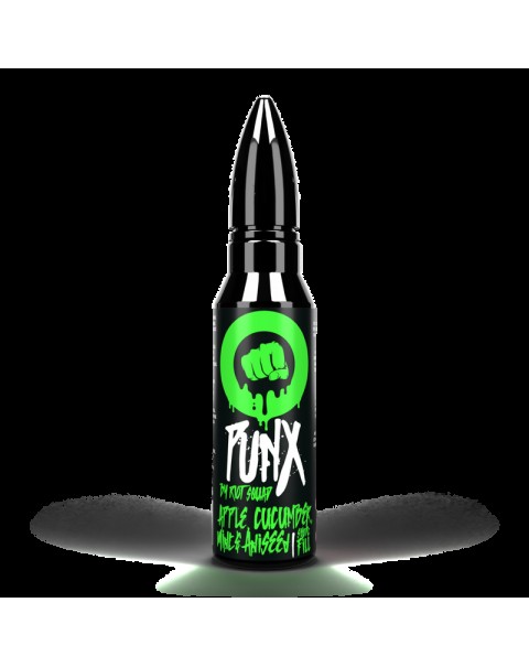 Riot Squad Punx: Apple Cucumber Mint & Aniseed 0mg 50ml Short Fill E-Liquid