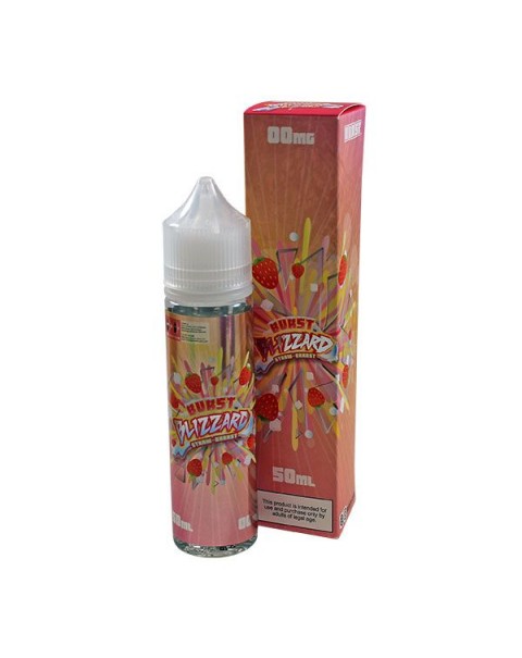 Burst Blizzard: Straw Brrst 0mg 50ml Short Fill E-Liquid